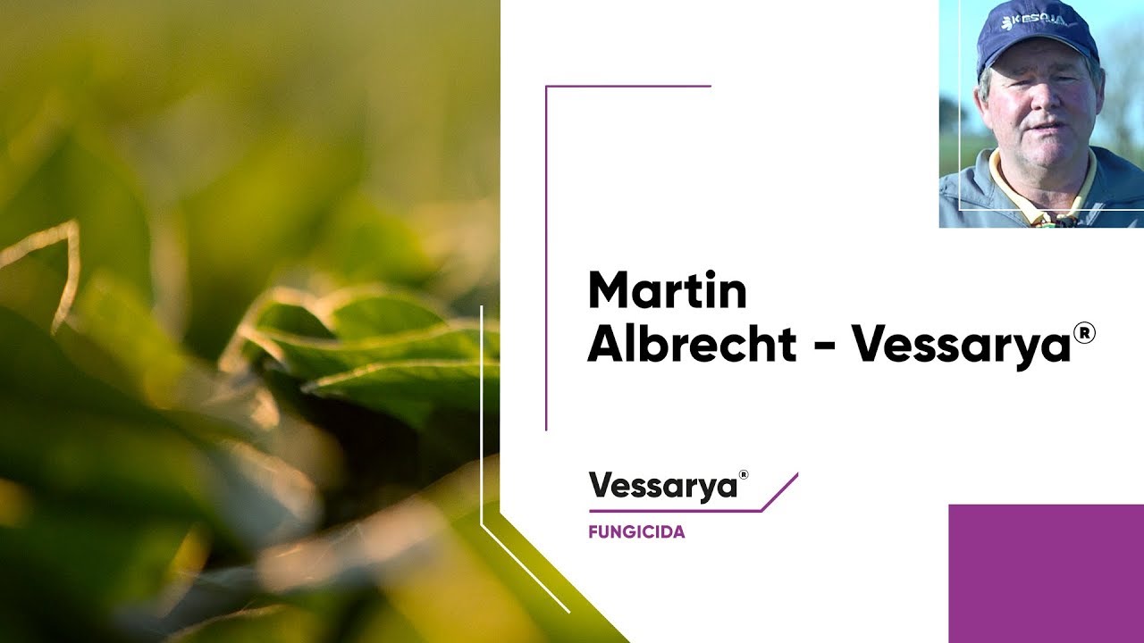 O produtor rural Martin Albrecht fala sobre os resultados de Vessarya®